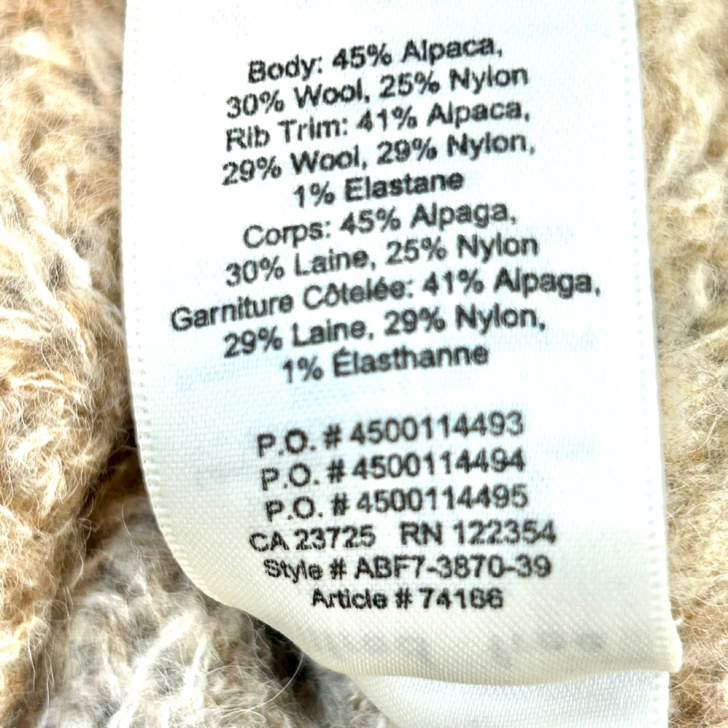 Wilfred Free Alpaca Wool Blend Cropped Jumper xs - photo 4