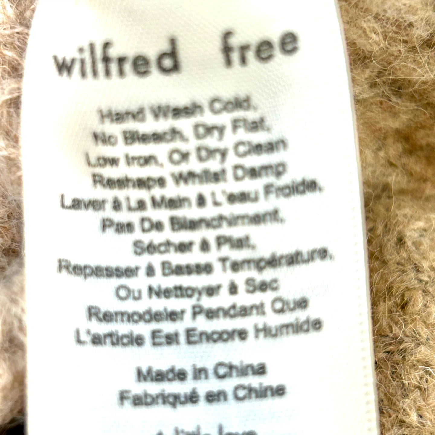 Wilfred Free Alpaca Wool Blend Cropped Jumper xs - photo 3