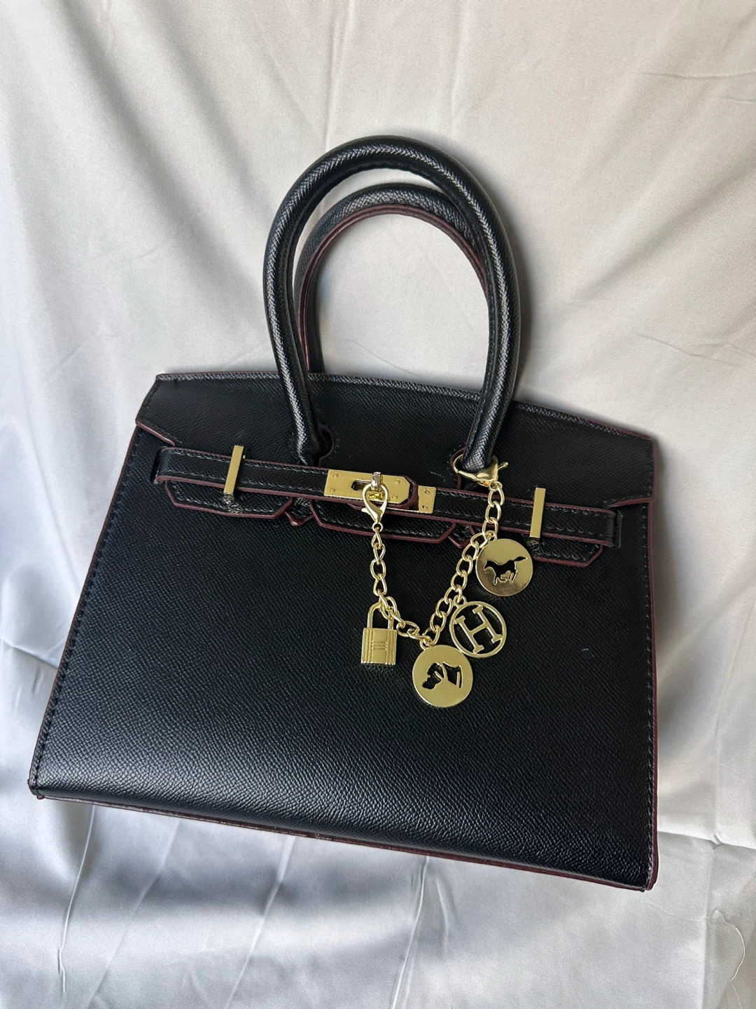 Black Birkin Style Handbag - photo 3