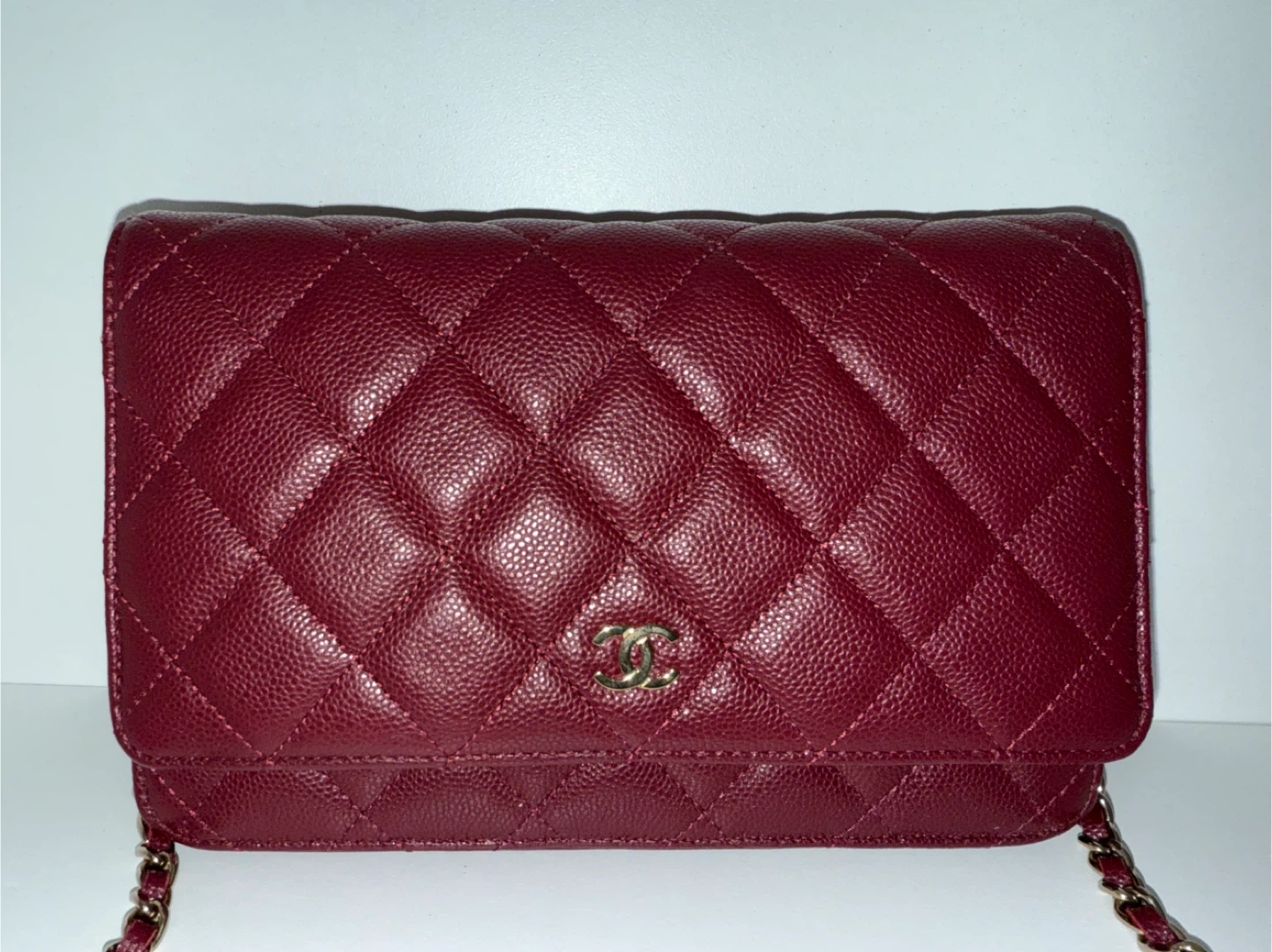 Chanel Wallet on Chain (WOC) - Burgundy - photo 3