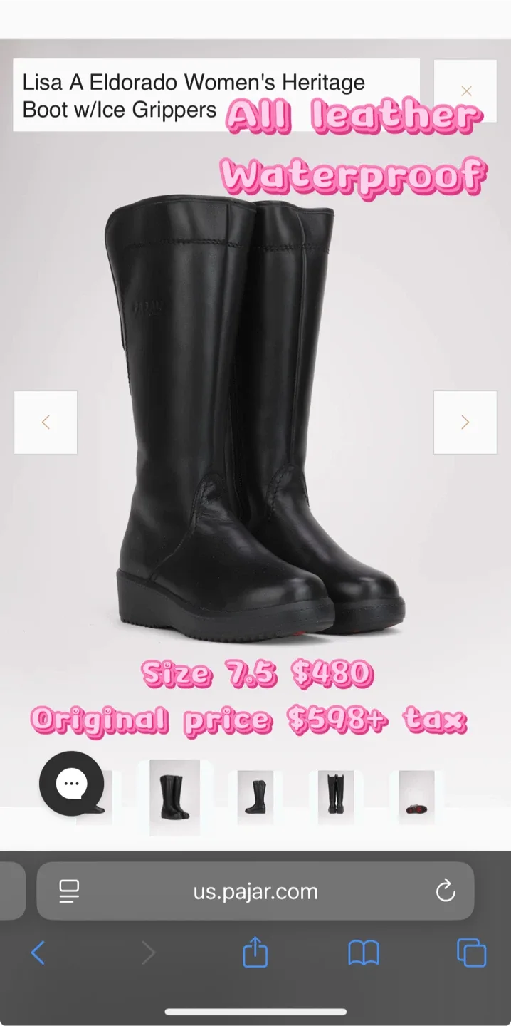 Pajar Lisa A Eldorado Women's Heritage Boot - Size 7.5