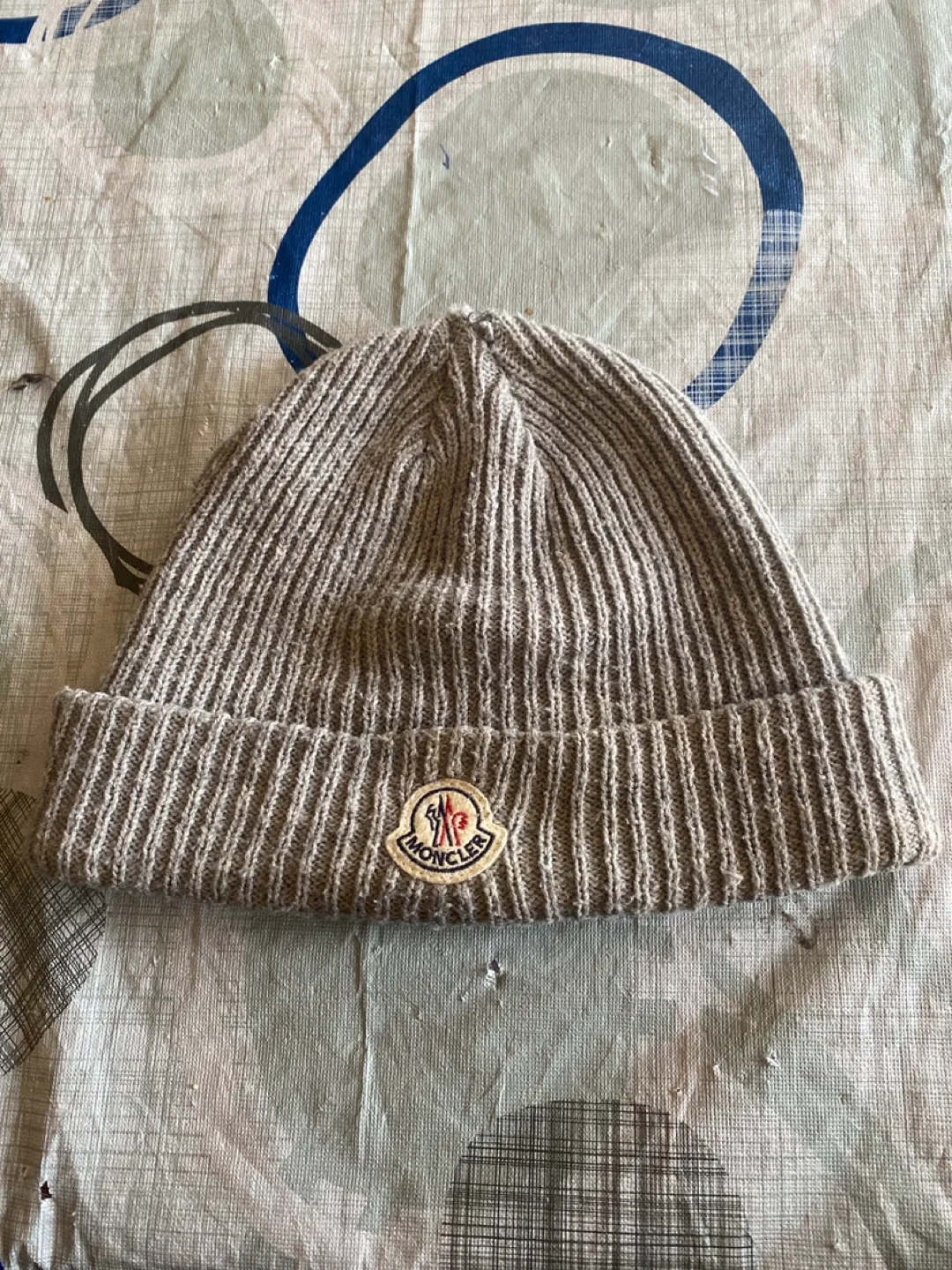 Moncler Grey Beanie (100% authentic)