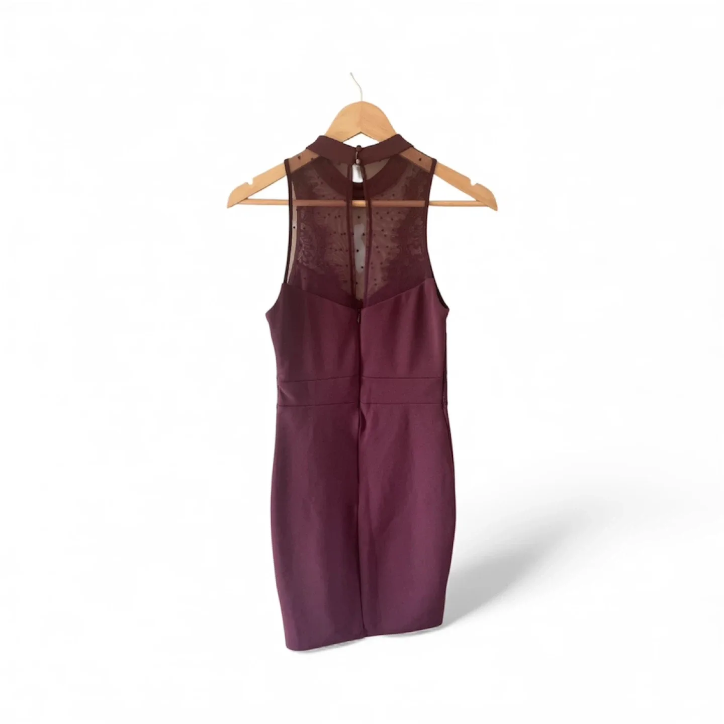 New Look Plum Lace Dress - Size 8 image indicator(4)