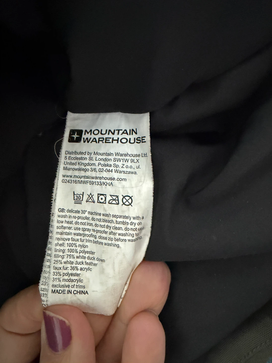 Mountain Warehouse Extreme Waterproof Down Coat - US 16 - photo 3