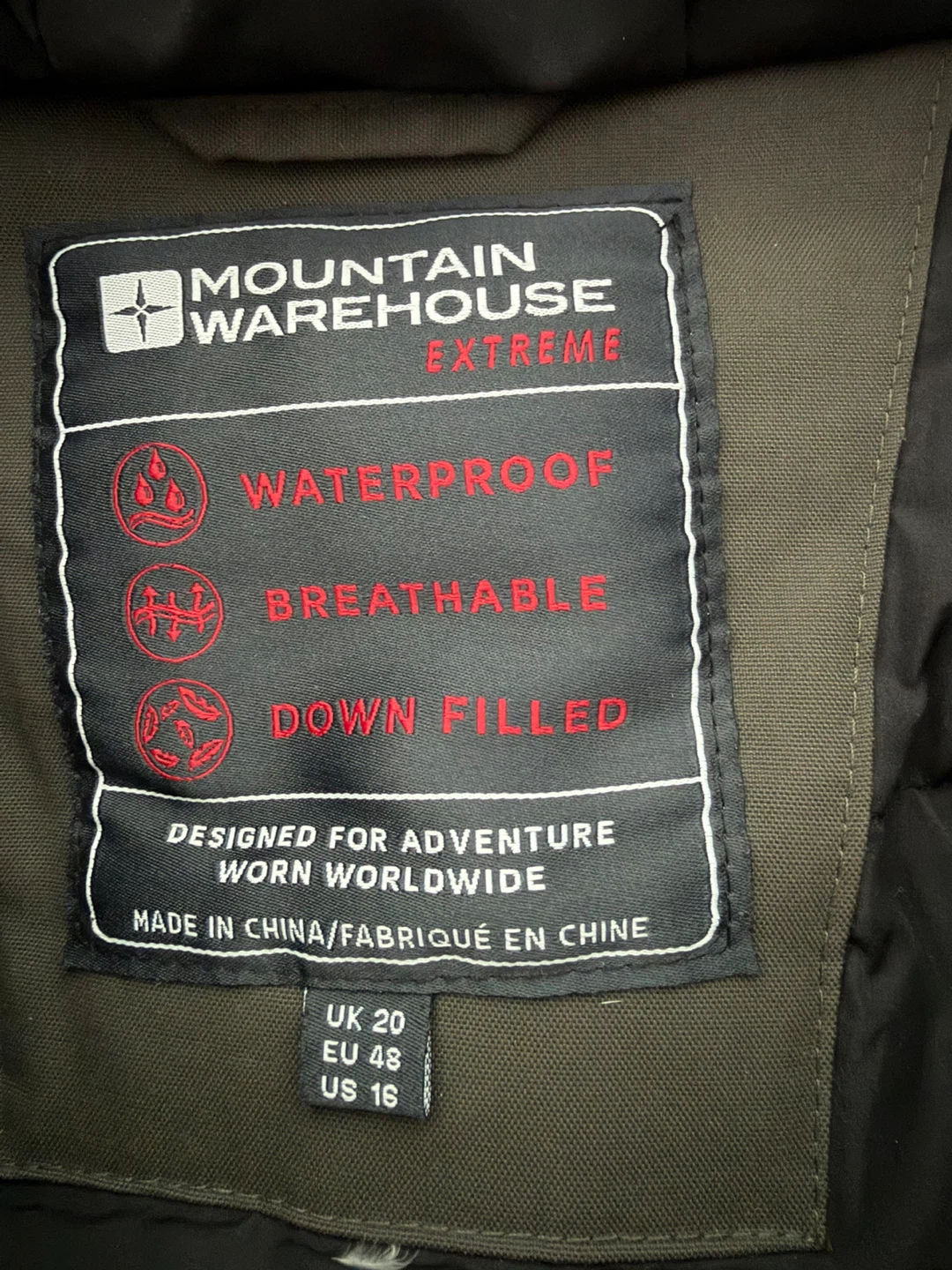 Mountain Warehouse Extreme Waterproof Down Coat - US 16 - photo 2