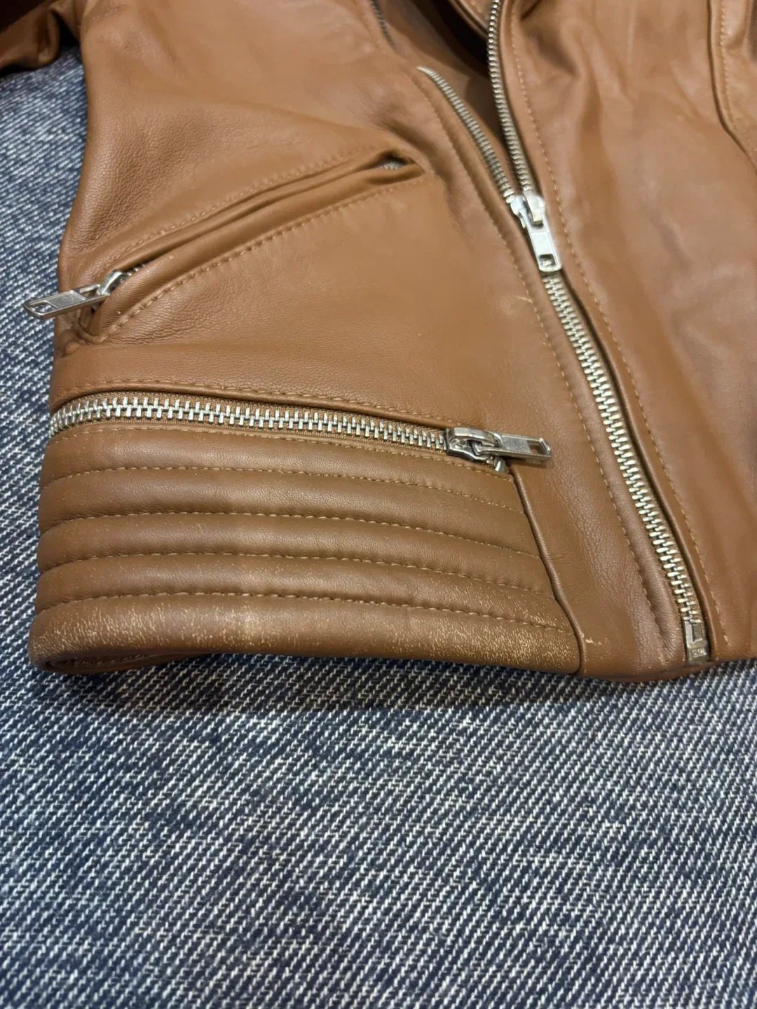 Maje Carmel moto Jacket size 36 image indicator(5)