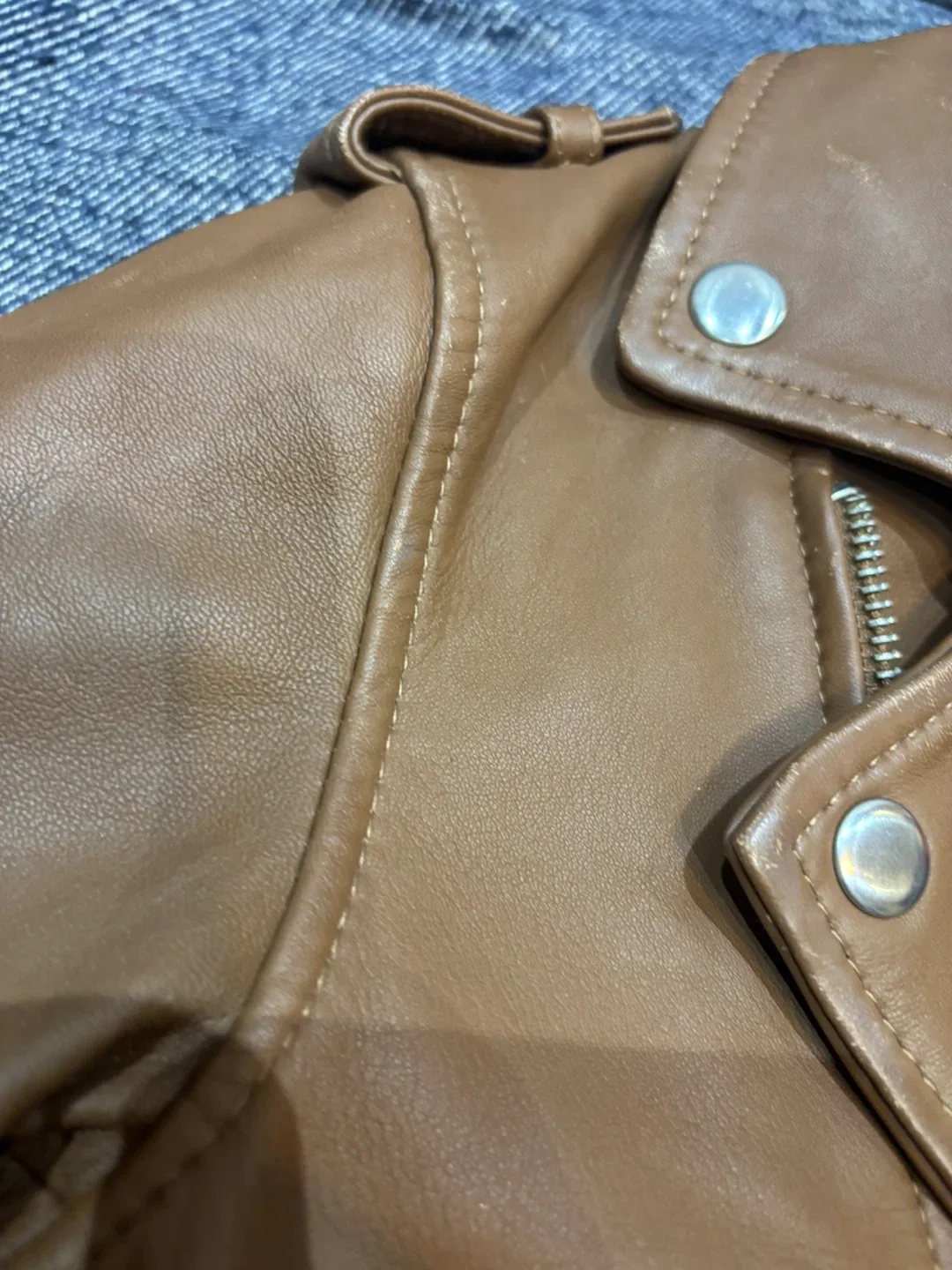 Maje Carmel moto Jacket size 36 image indicator(8)