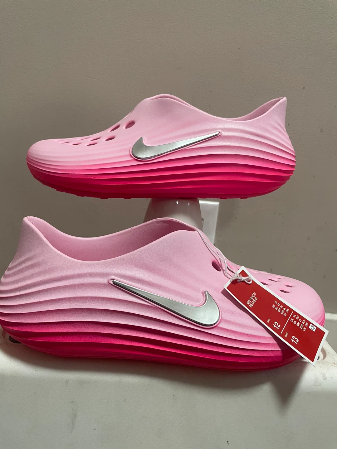 New Nike Calm Slides Pink Ombre - Size 12