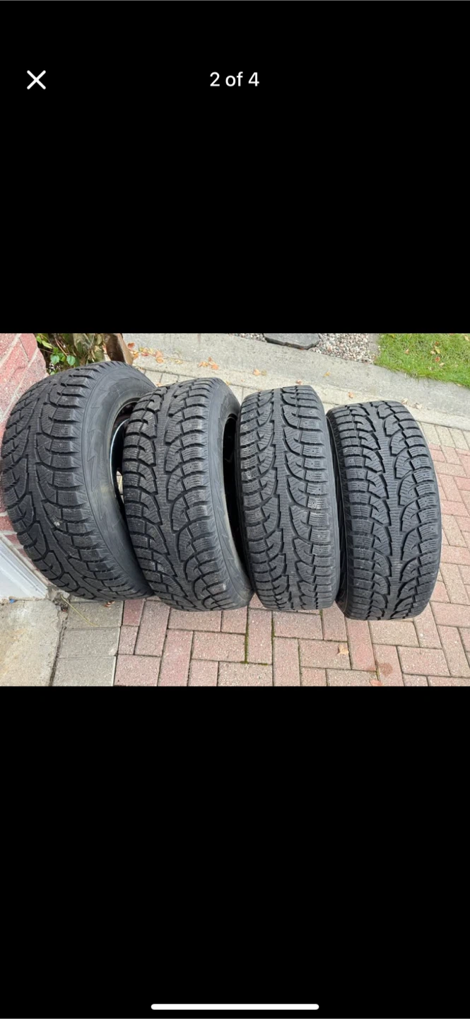 Hankook Winter Tires 245/60R18. With 5 x 114.3 bolt pattern - photo 2