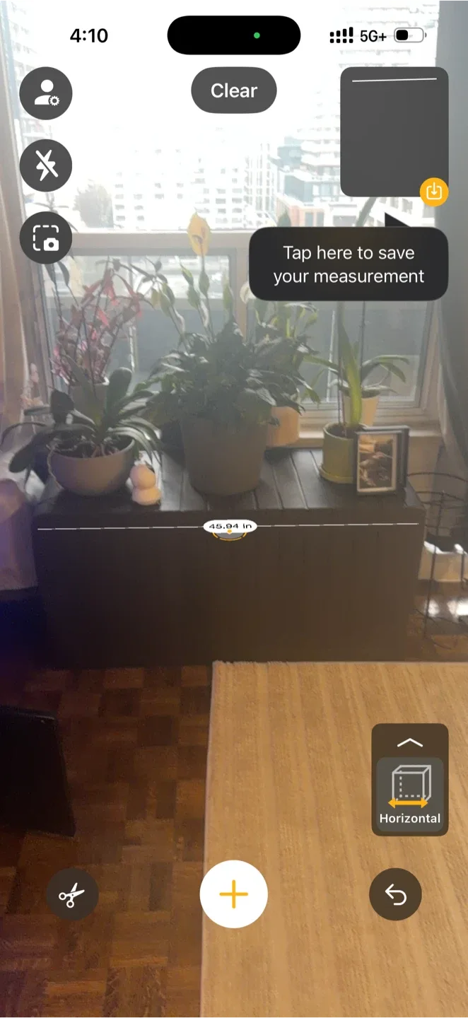 Dark Brown plastic storage console.