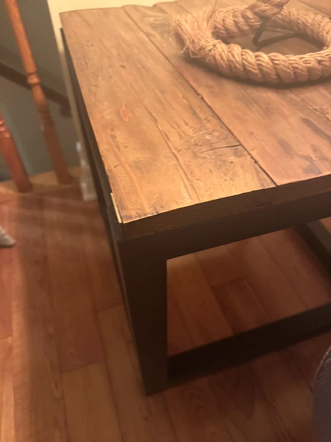 Wood and Metal Accent Table image indicator(2)