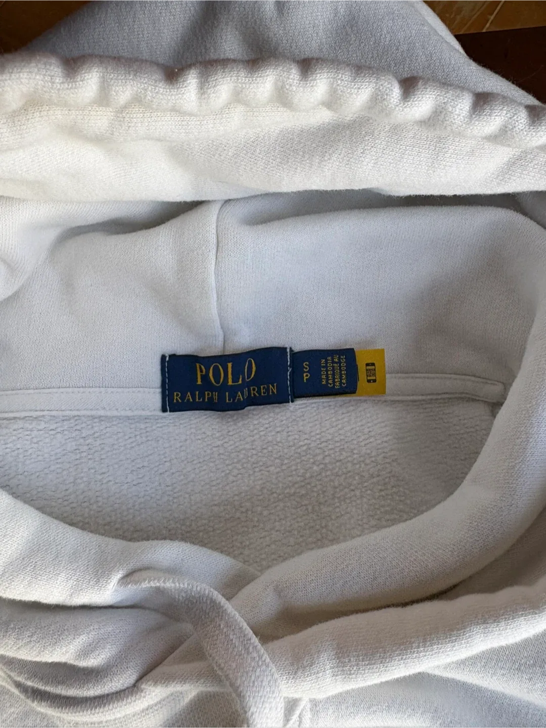 Polo Ralph Lauren White Hoodie - Size S image indicator(3)