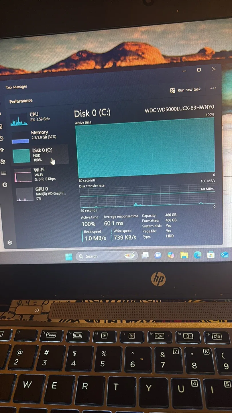 HP Laptop - Intel i7-6600U, 8GB RAM, 500GB HDD image indicator(5)