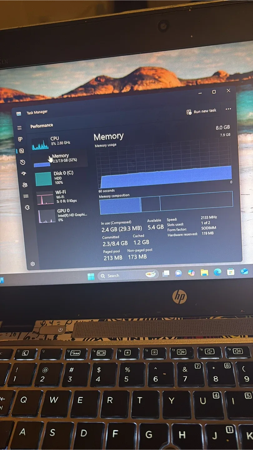 HP Laptop - Intel i7-6600U, 8GB RAM, 500GB HDD image indicator(2)