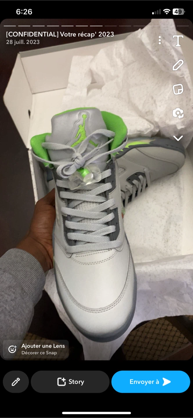 Air Jordan 5 Retro: Green bean