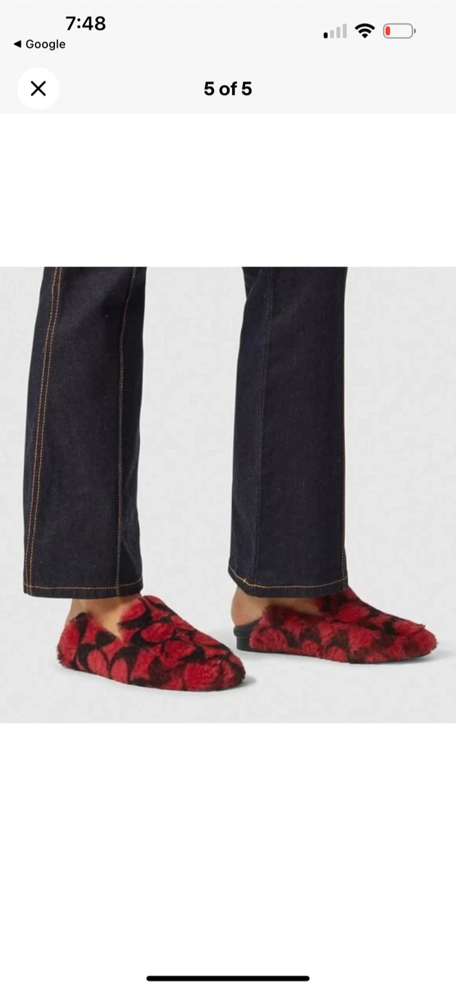 Coach Holly  Shearling Loafers Slipper women’s Size 8.5
