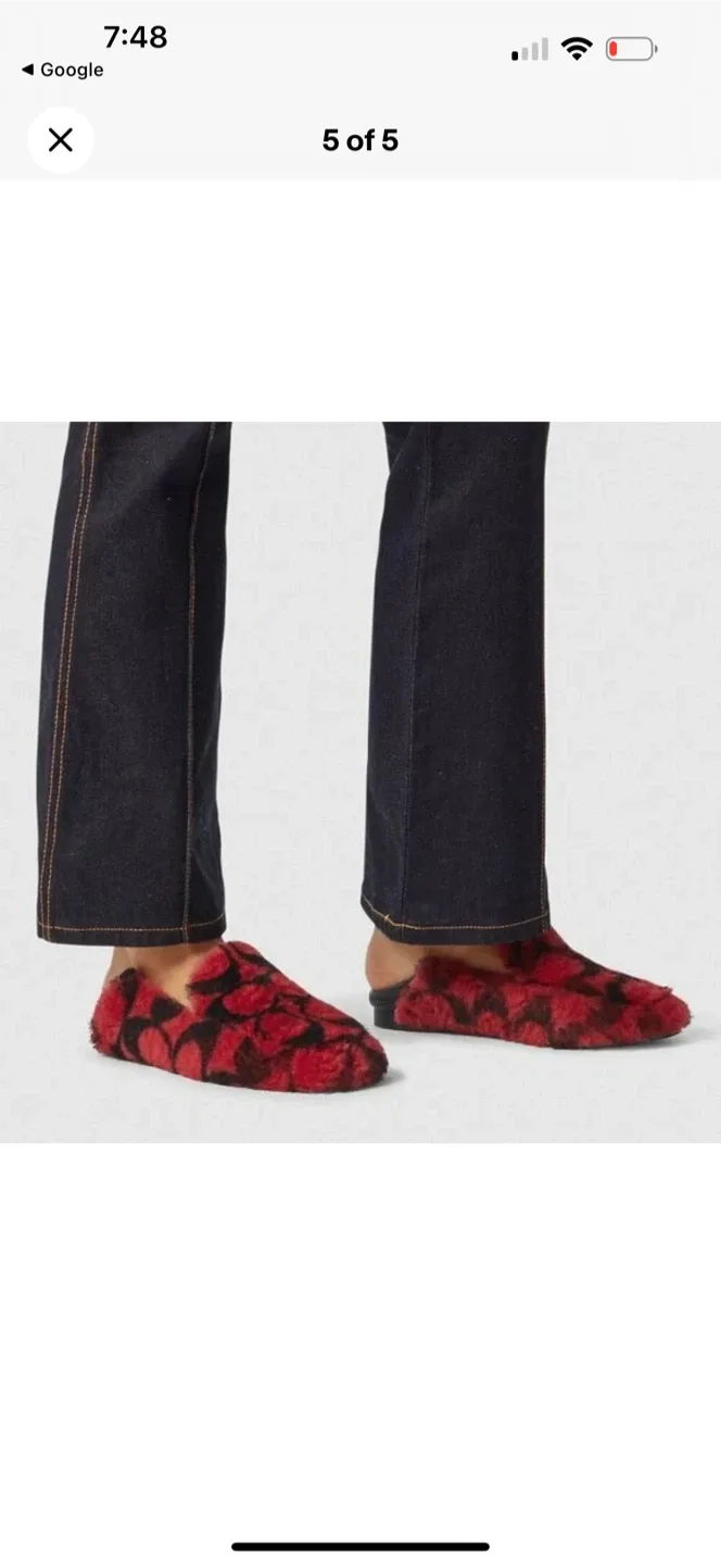 Coach Holly  Shearling Loafers Slipper women’s Size 8.5