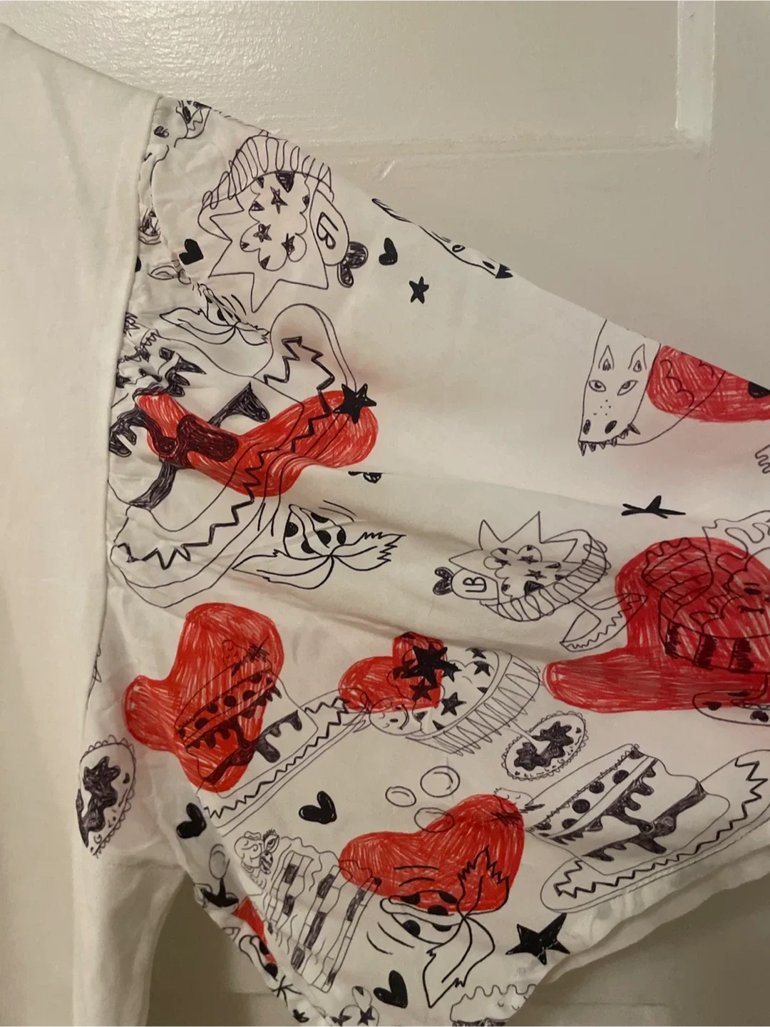 Bimba Y Lola White Printed Sleeve Top - Size S image indicator(4)