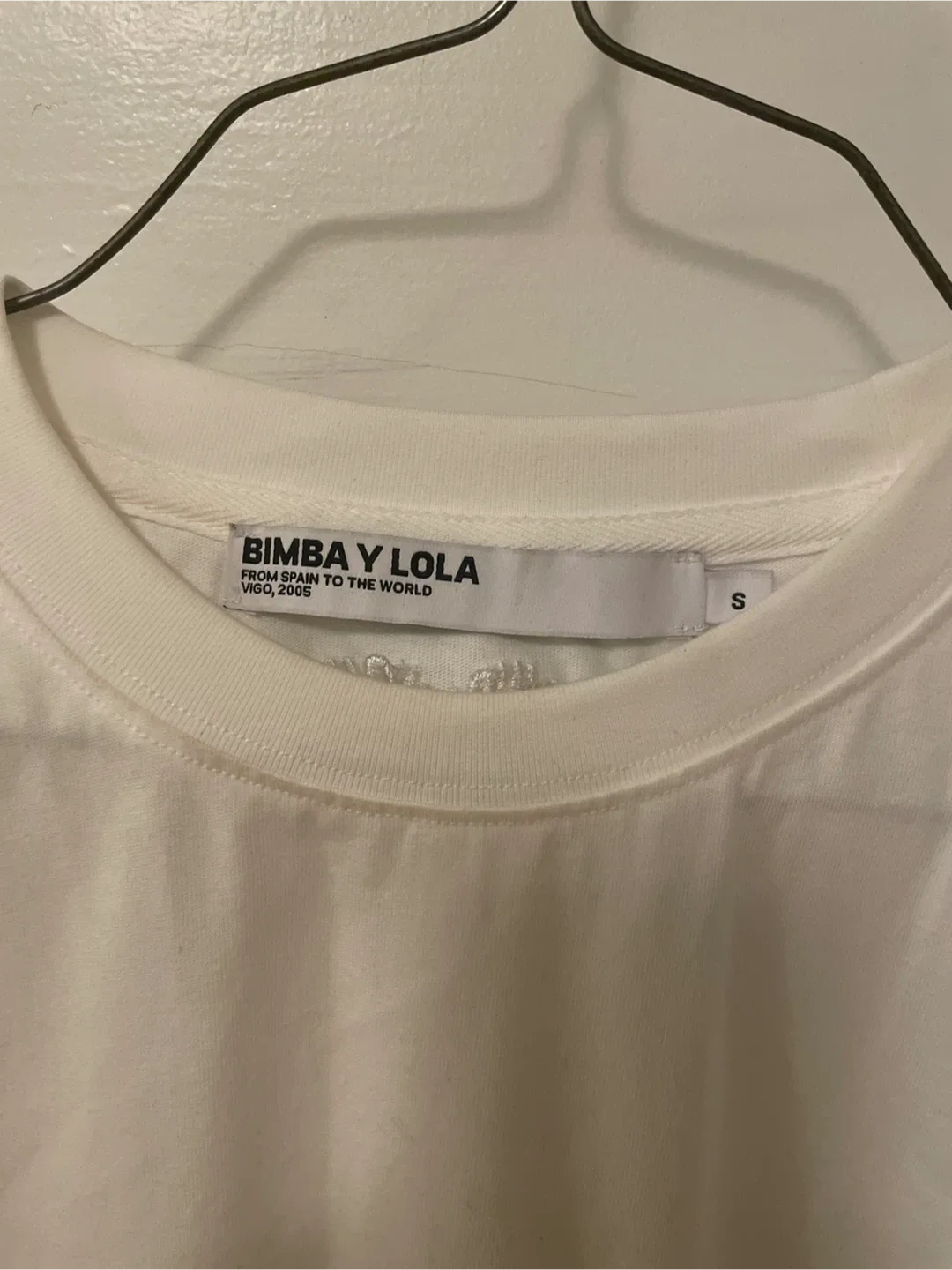 Bimba Y Lola White Printed Sleeve Top - Size S image indicator(2)