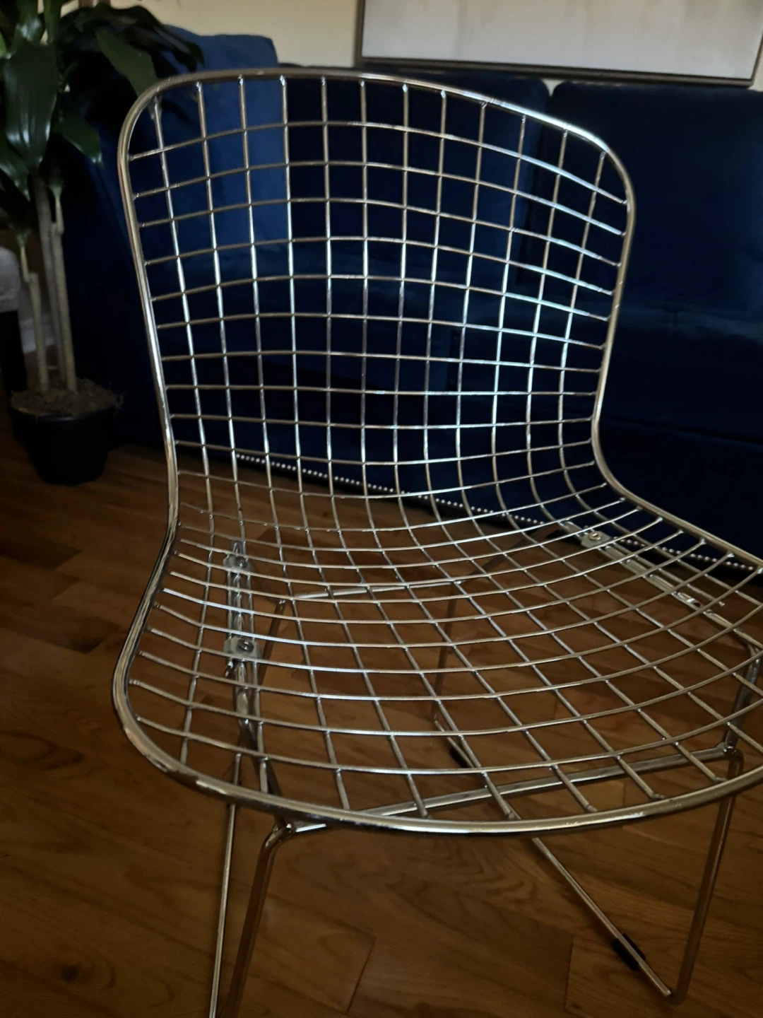 Bertoia Style Wire Chair - photo 2