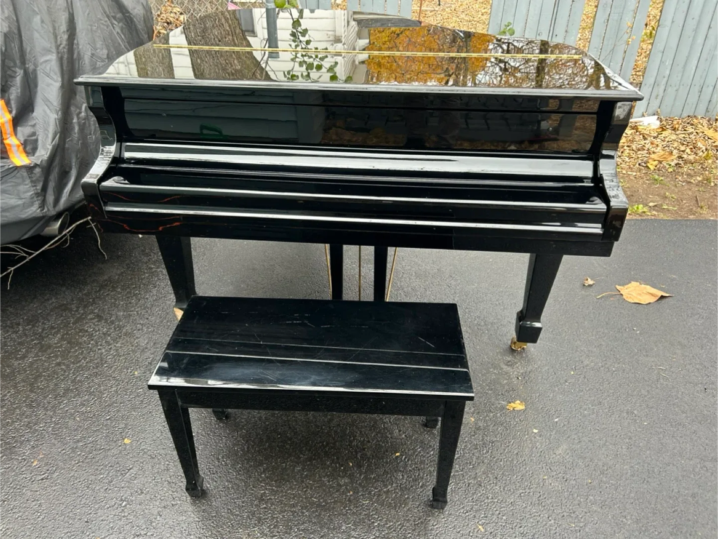 Falcone  Black Piano GF -52  with Bench thumbnail