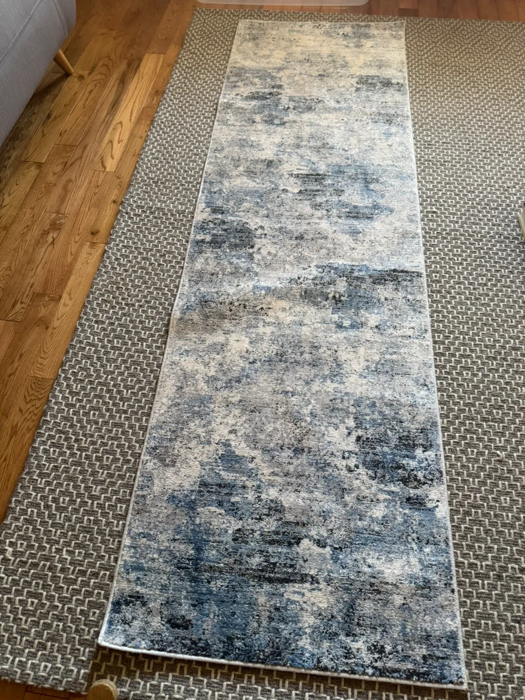 Homesense Grey/Blue Area Rug 2'2" x 7'7" image indicator(3)