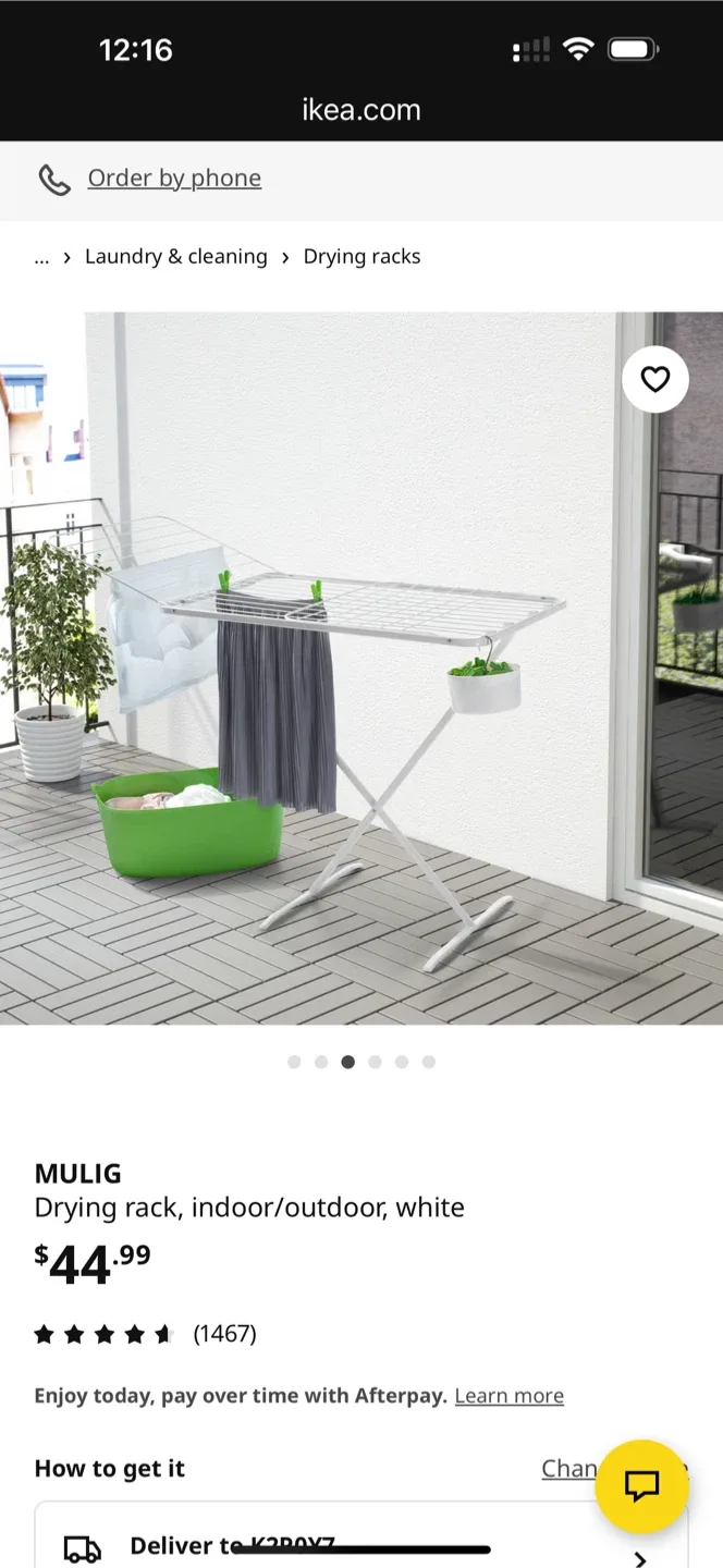 IKEA MULIG Drying Rack - Indoor/Outdoor image indicator(2)