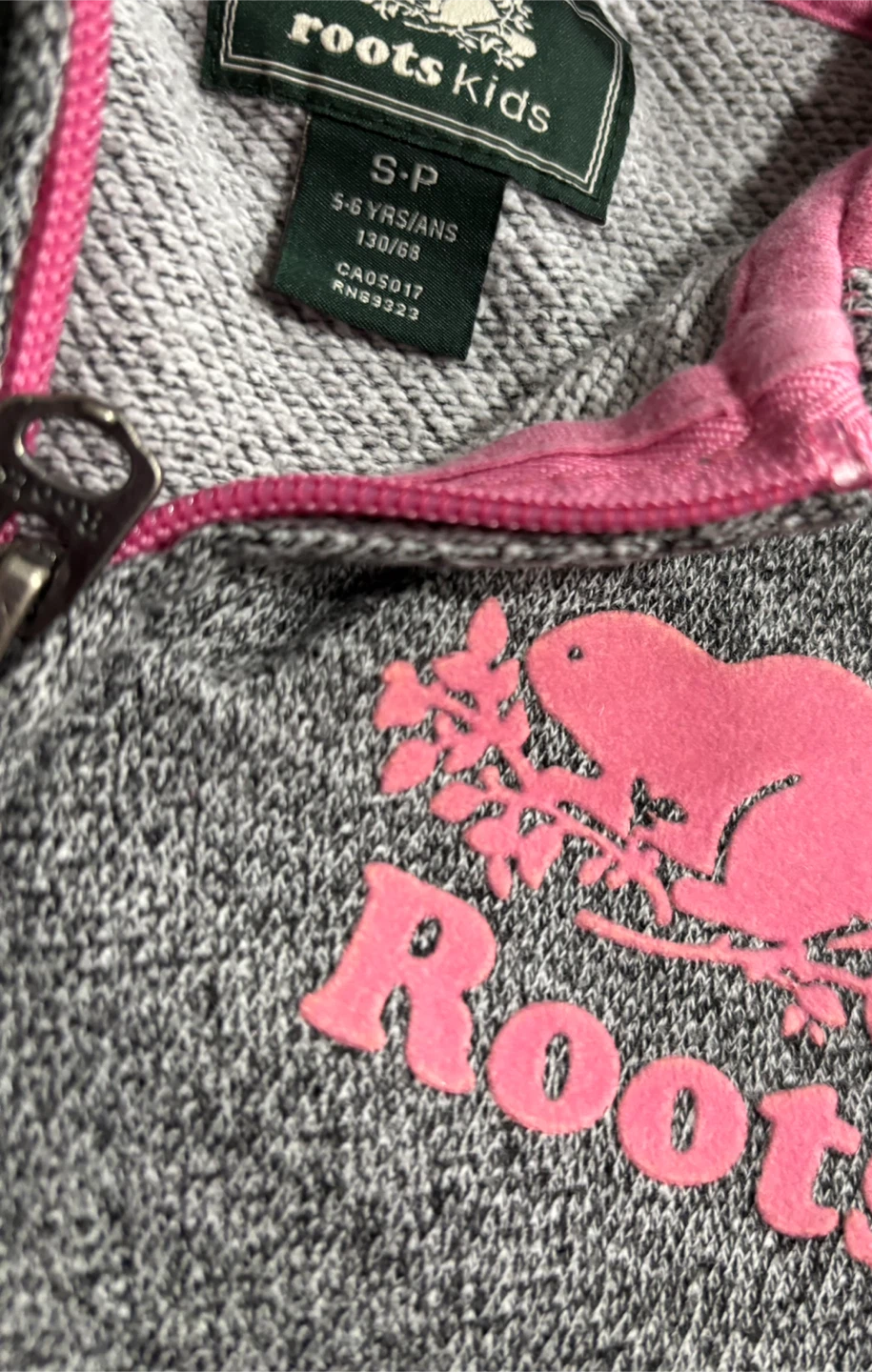 Roots Kids Full Zip Hoodie - Size 5-6 - photo 2