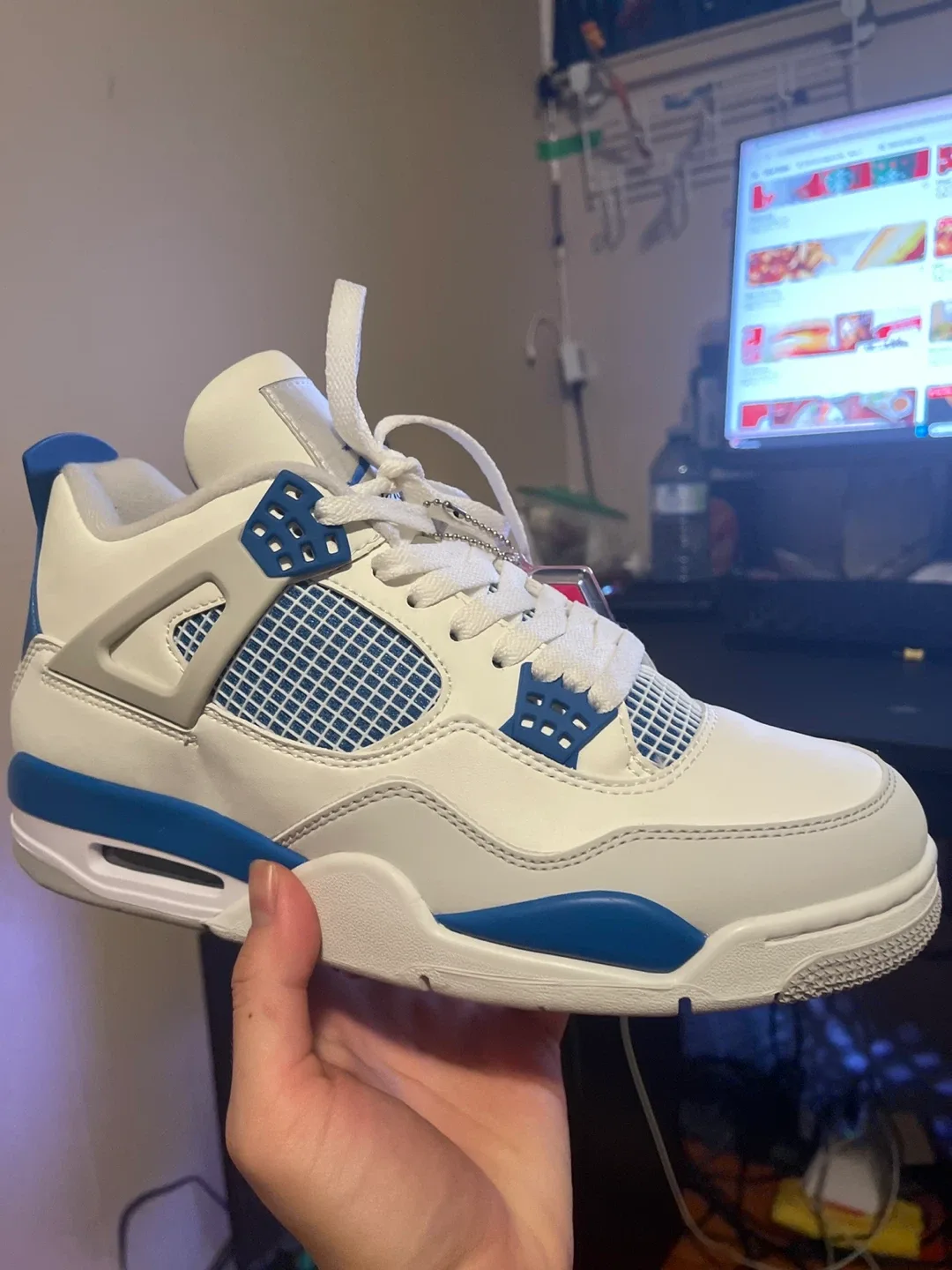 Air Jordan 4 Retro White/Blue image indicator(2)
