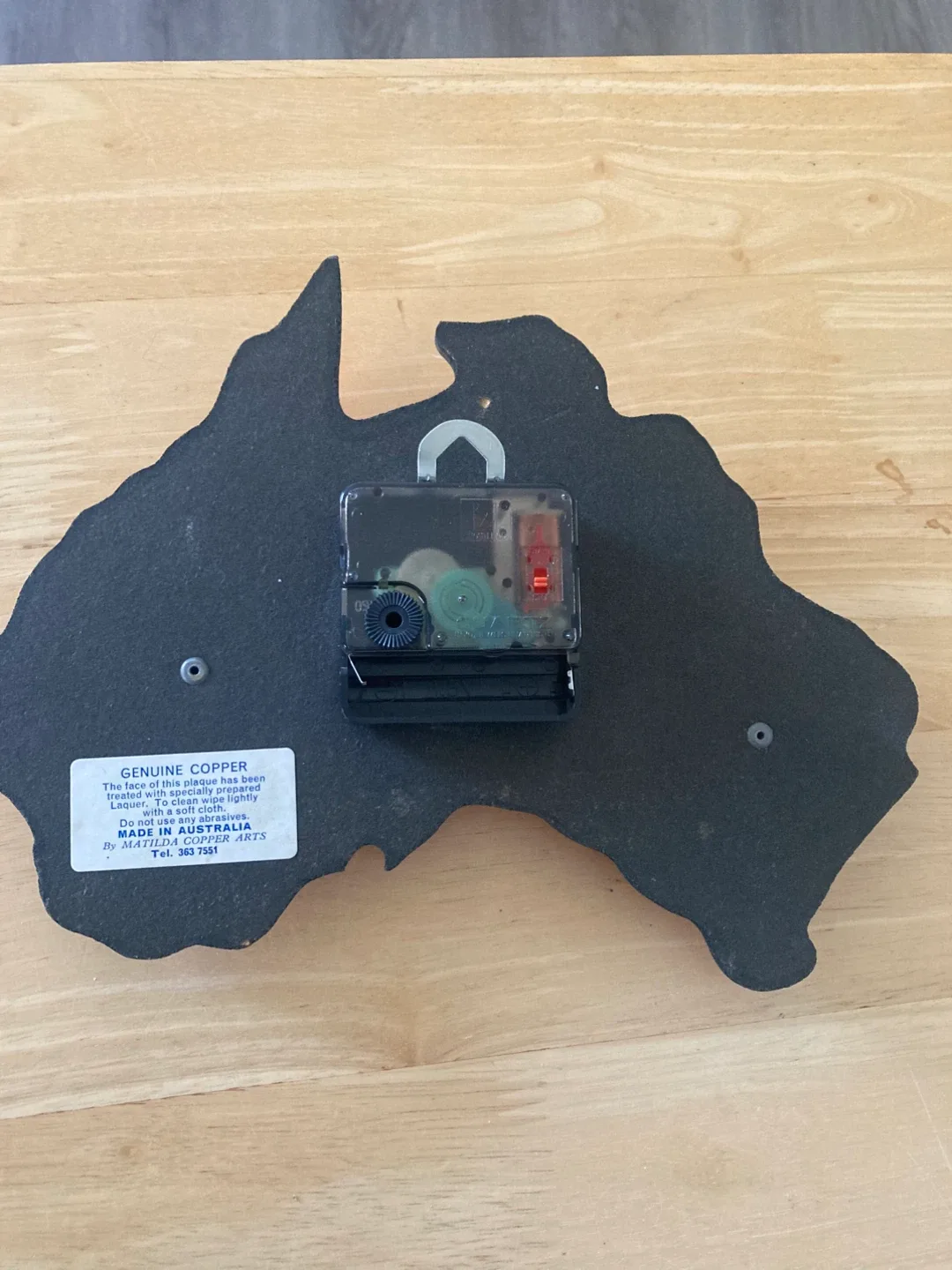 Matilda Copper Arts Australia Clock image indicator(3)