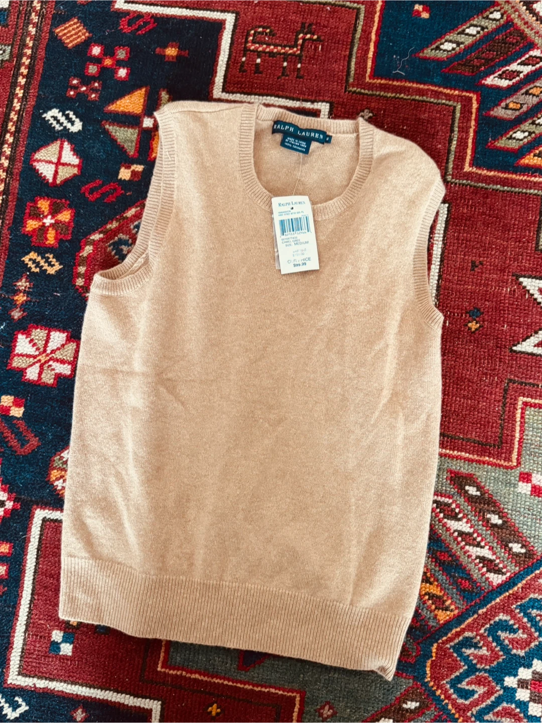 Ralph Lauren Cashmere Sweater Vest - Size Youth M - photo 2