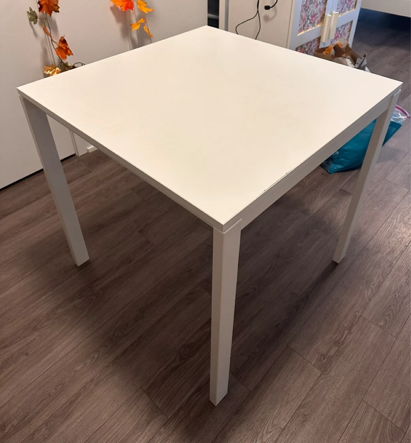 White ikea dining Square Table image indicator(3)