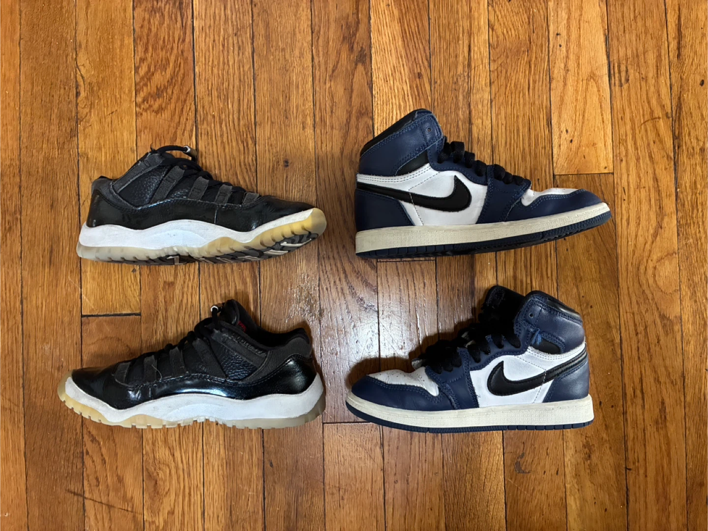 Used kids Jordan 11 low & Jordan 1 High midnight navy - photo 3