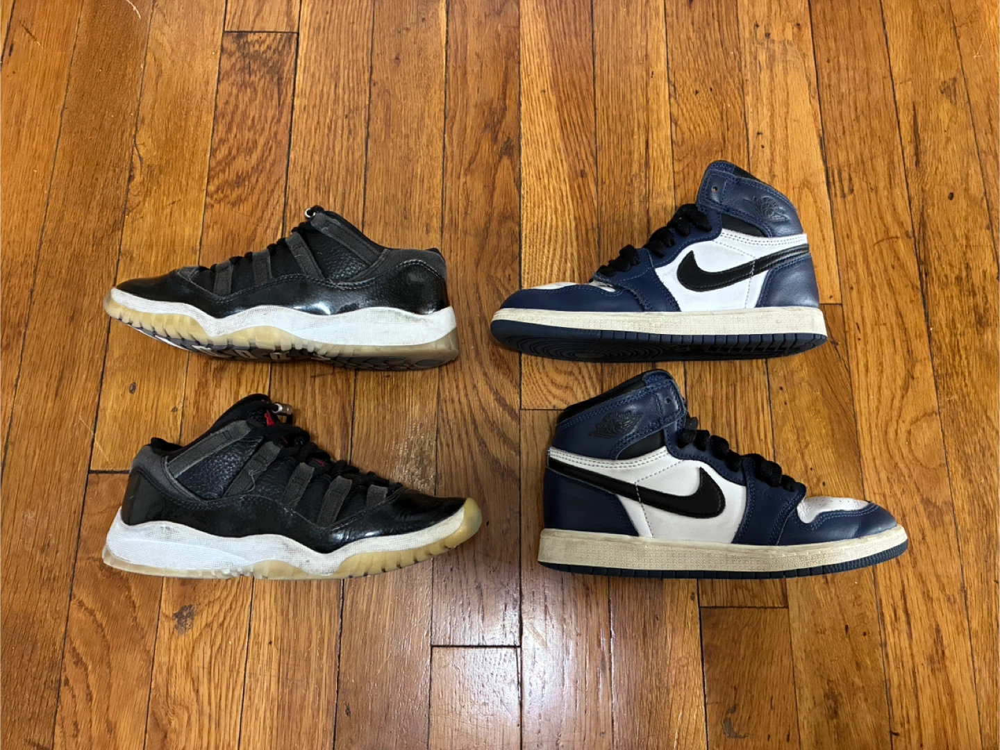Used kids Jordan 11 low & Jordan 1 High midnight navy - photo 2