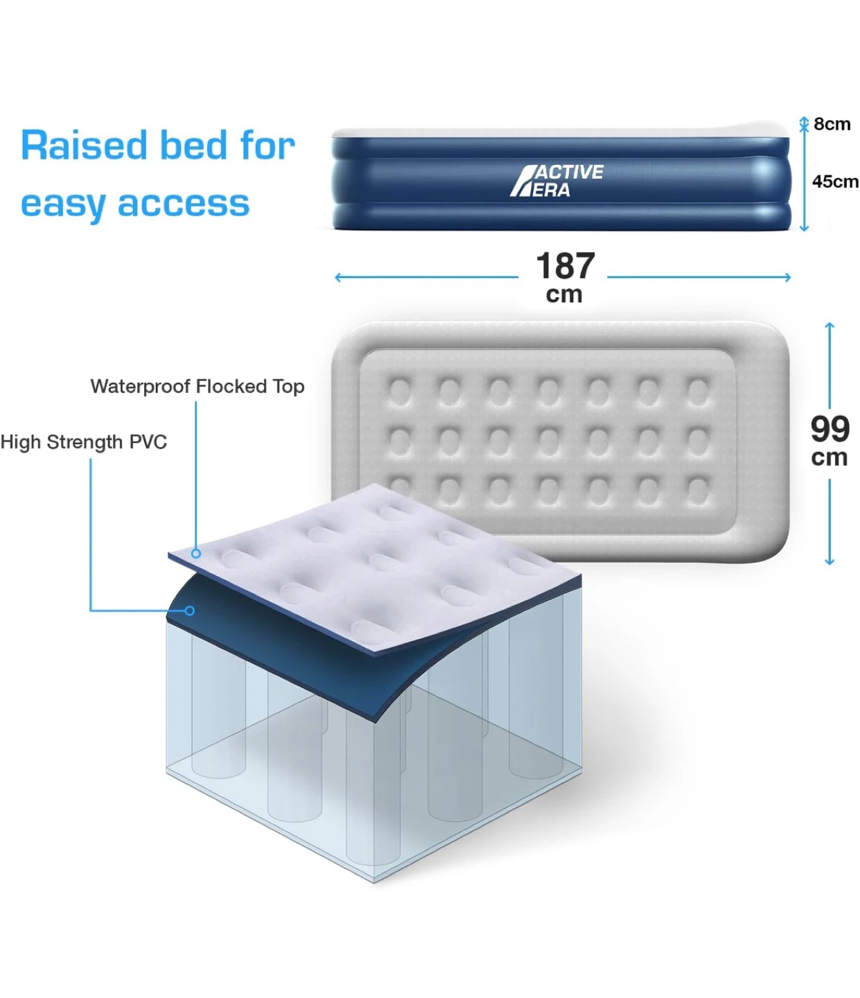 Active Era Single 13" Air Mattress