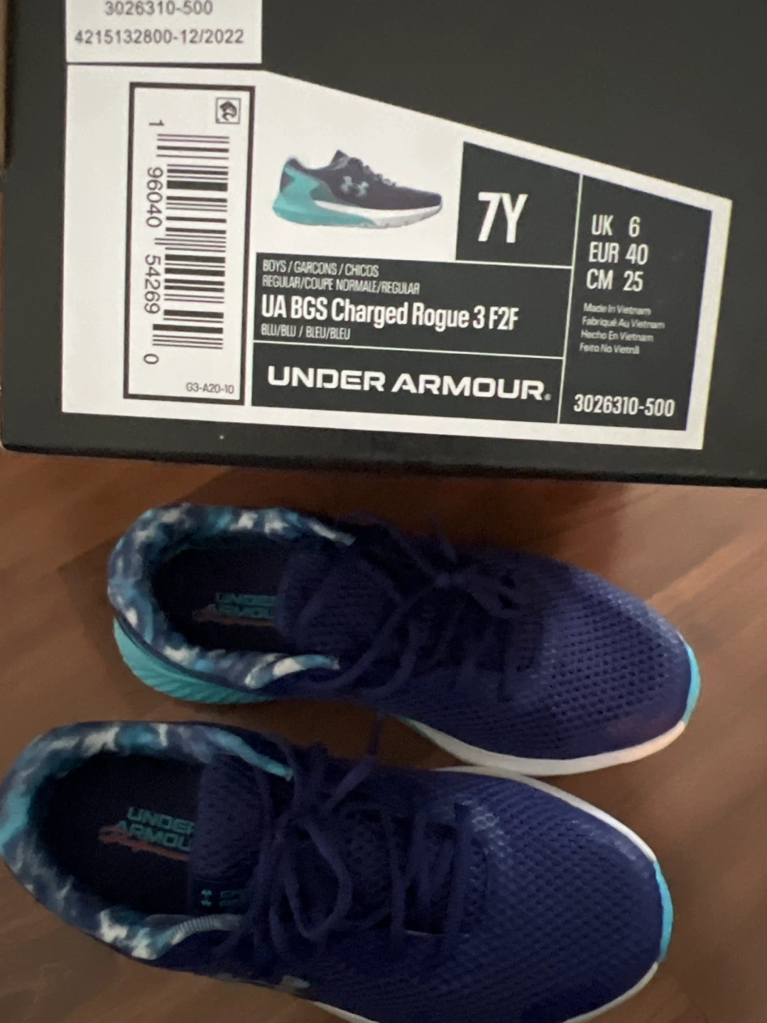Under Armour Charged Rogue 3 F2F - Youth Size 7 - photo 3
