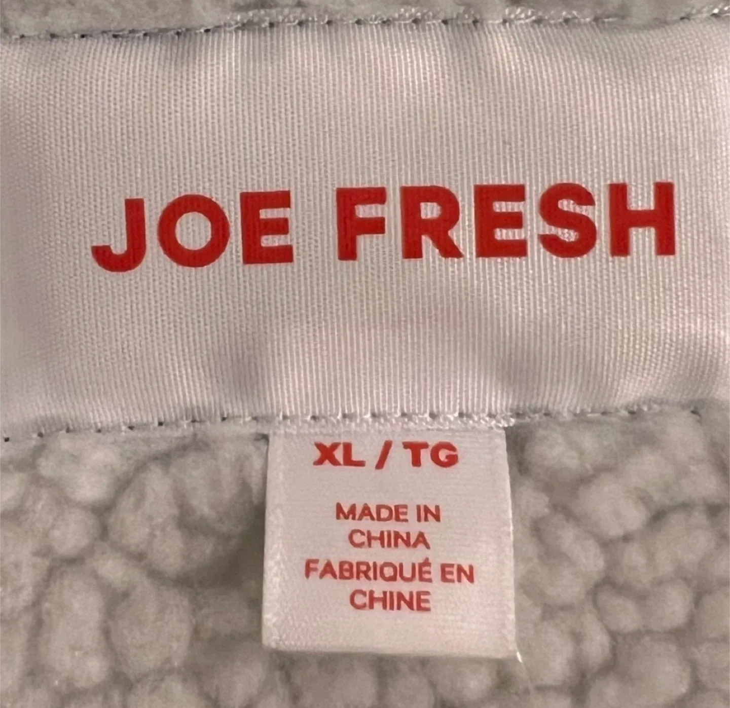 Joe Fresh Black & White Sherpa Jacket - XL image indicator(3)