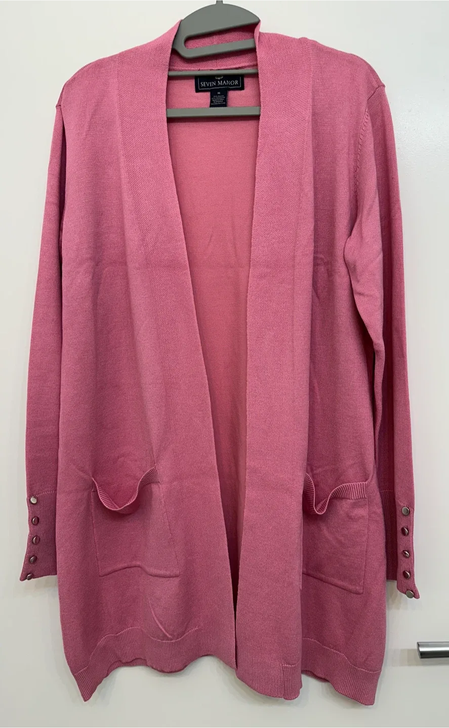 Pink Long Cardigan