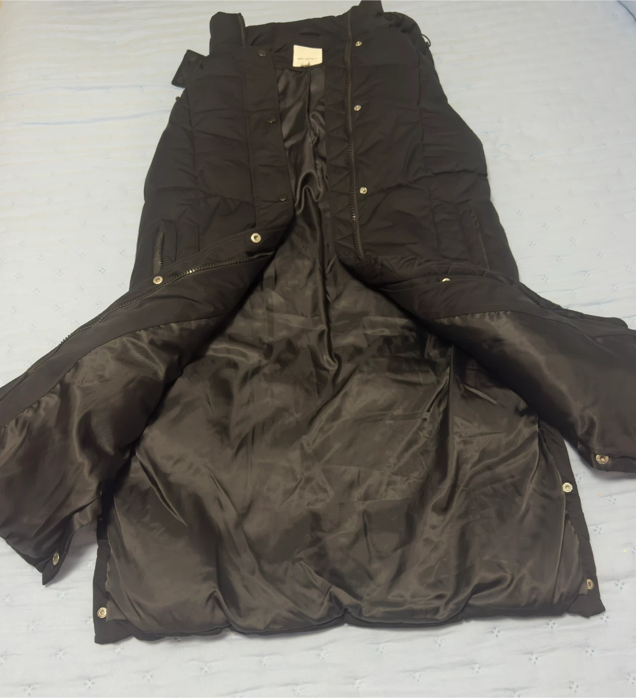 Avec Les Filles Black Puffer Vest with Hood - photo 2