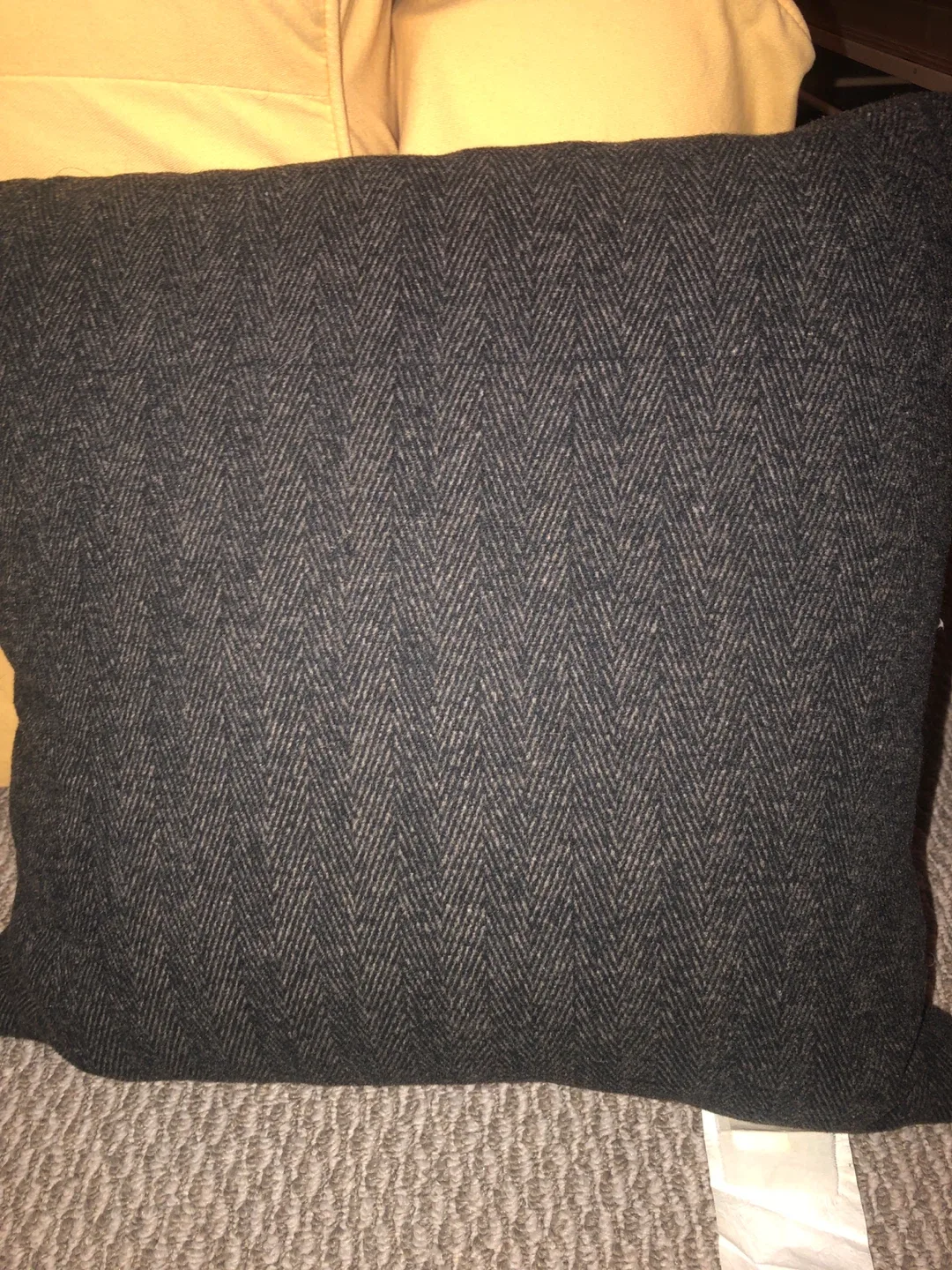 Decorative Herringbone Pillow with Deer image indicator(2)