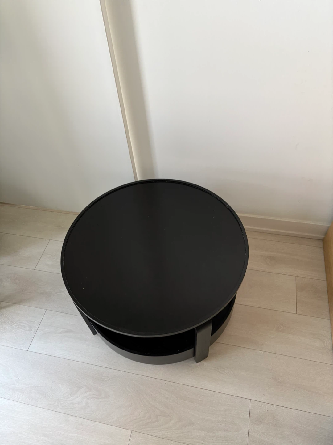 Black Round Coffee Table