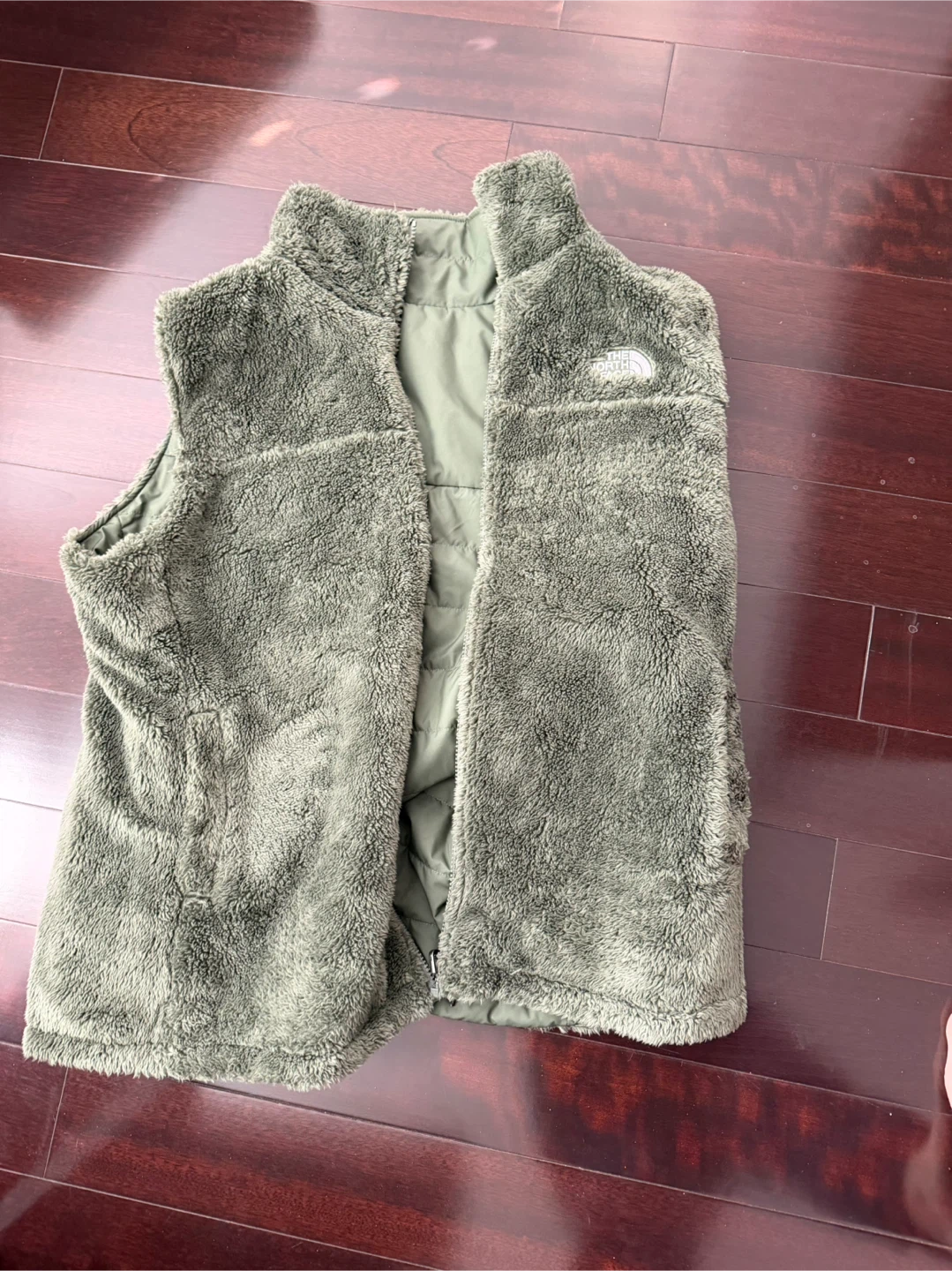 The North Face Reversible Vest - Olive Green - photo 2