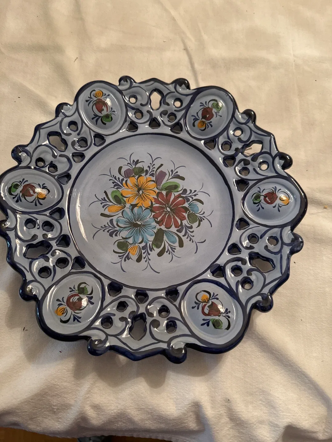 Vintage Rame Ramegao Decorative Plate