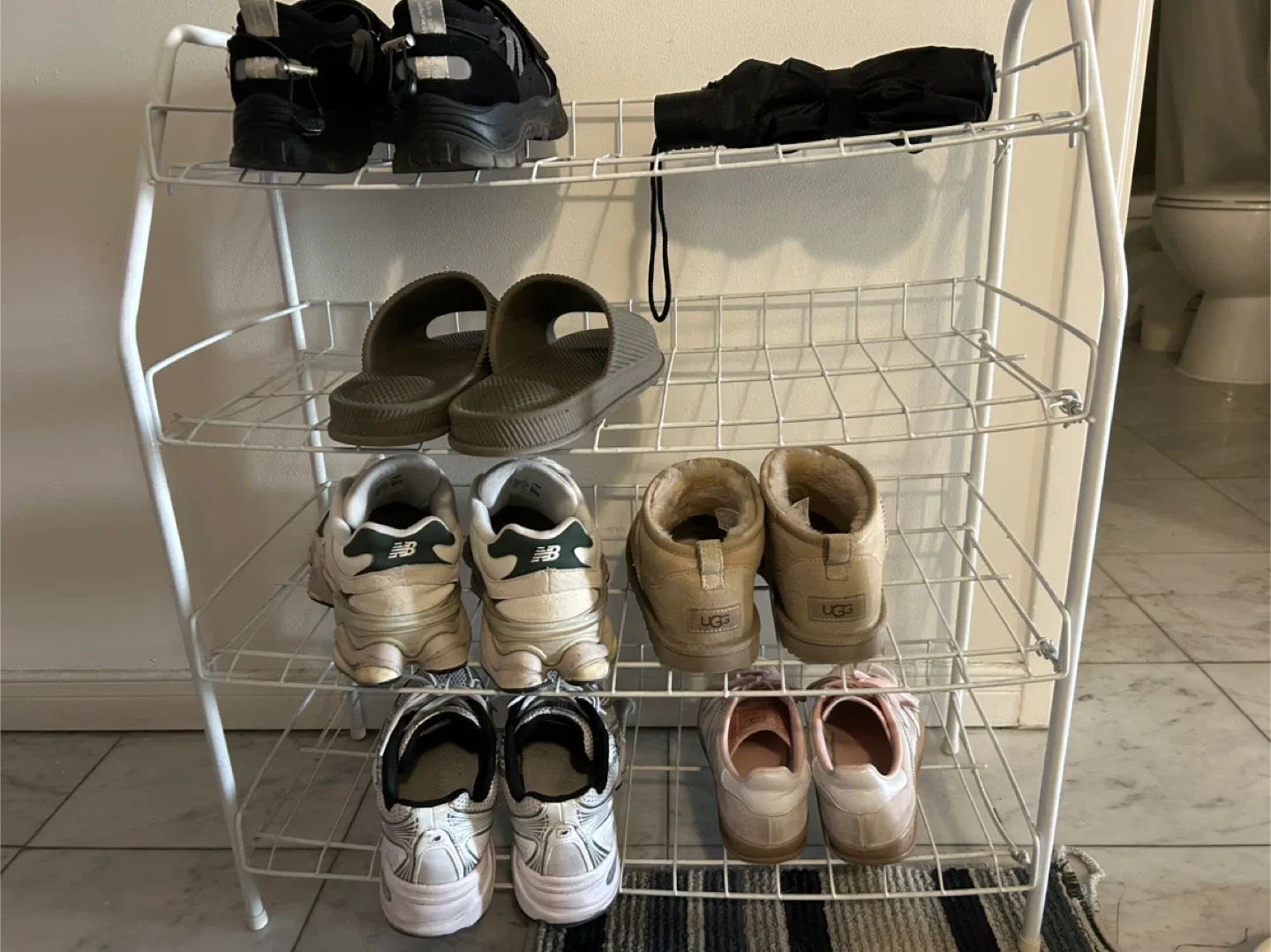 Shoe Rack - Metal Wire Shelving