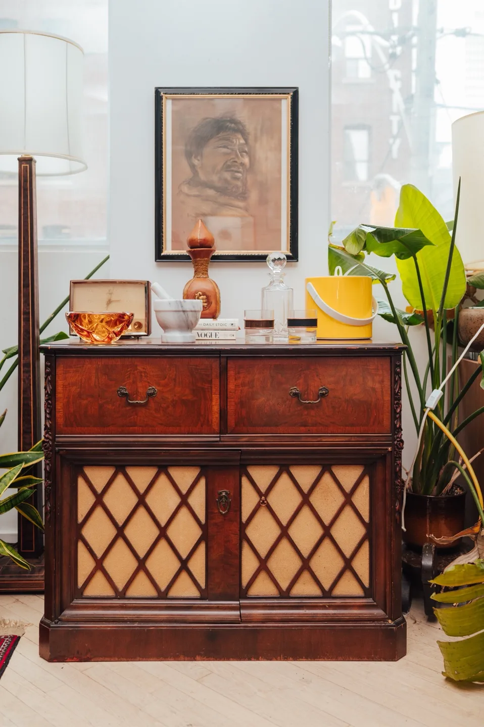 70’s Radio Cabinet, Turned Bar Cabinet🤎