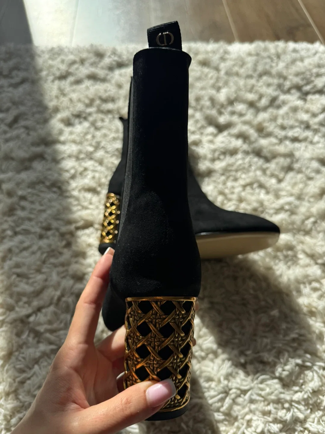 Black Suede Ankle Boots image indicator(3)