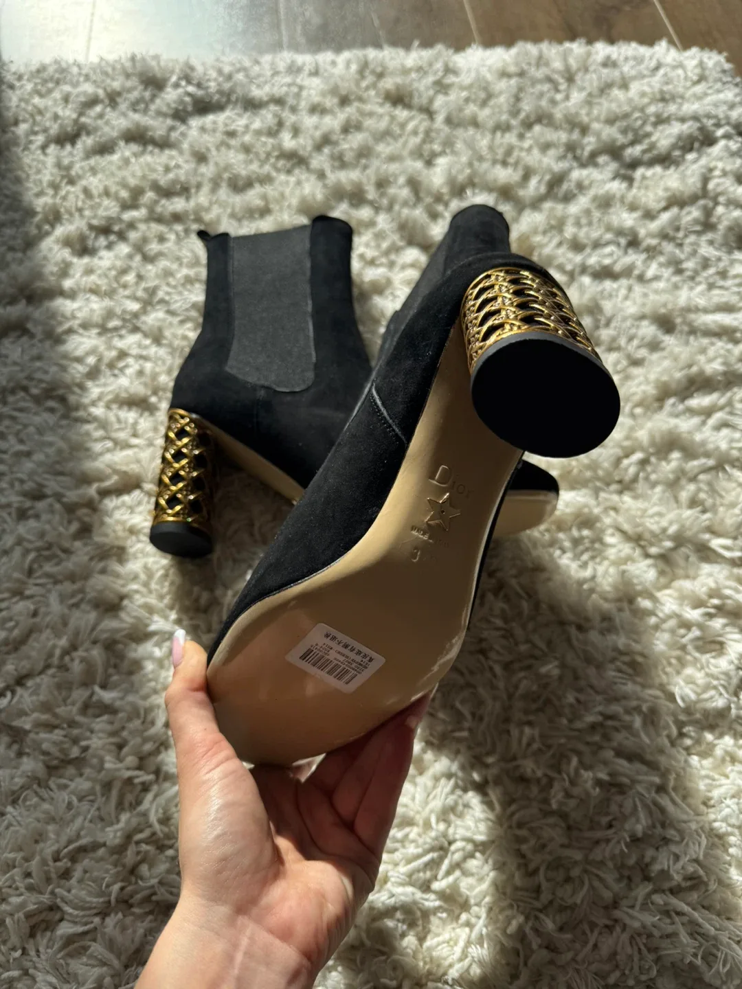 Black Suede Ankle Boots image indicator(5)