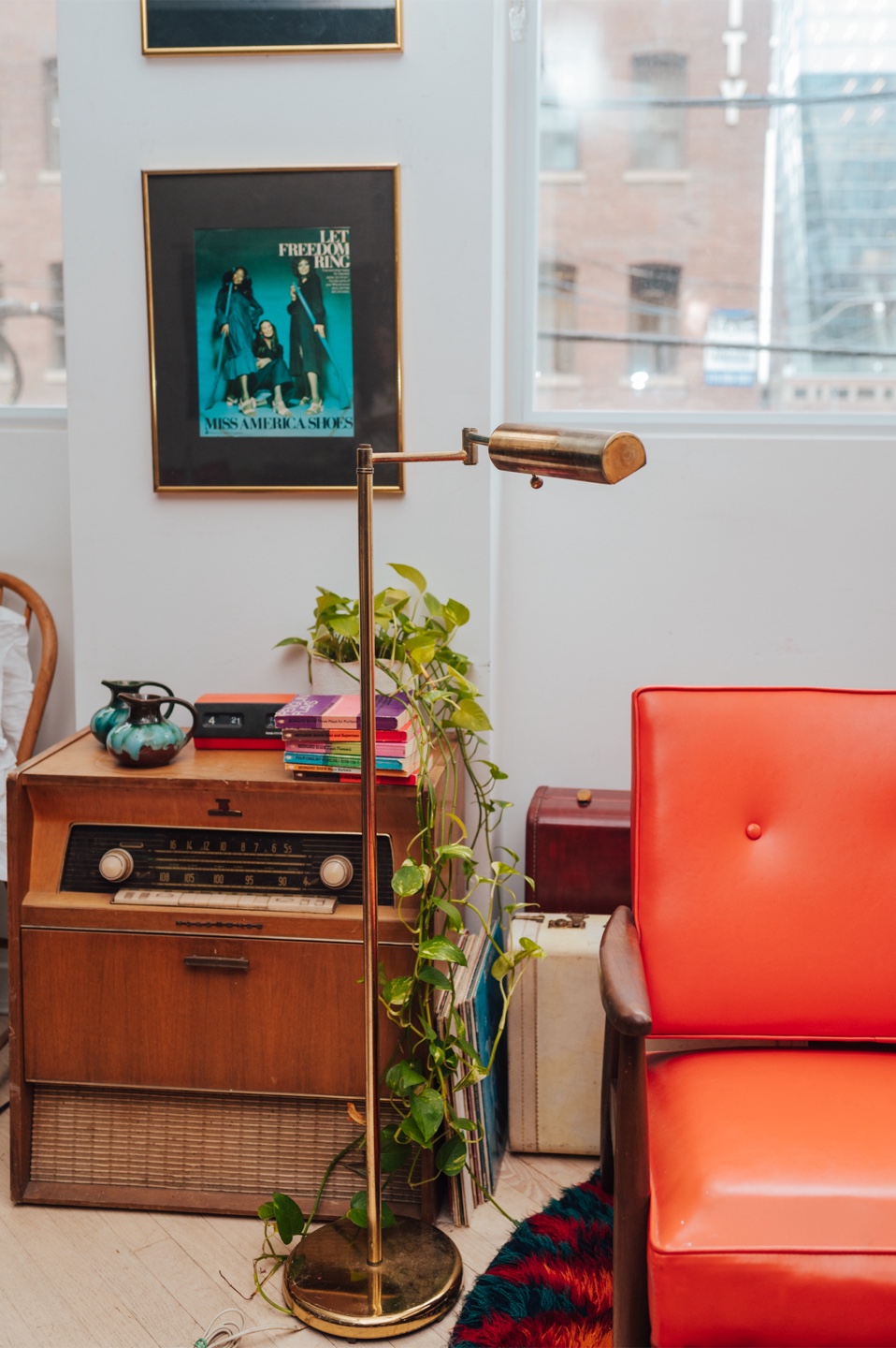 Brass Pharmacy-Style Floor Lamp ✨ - photo 3