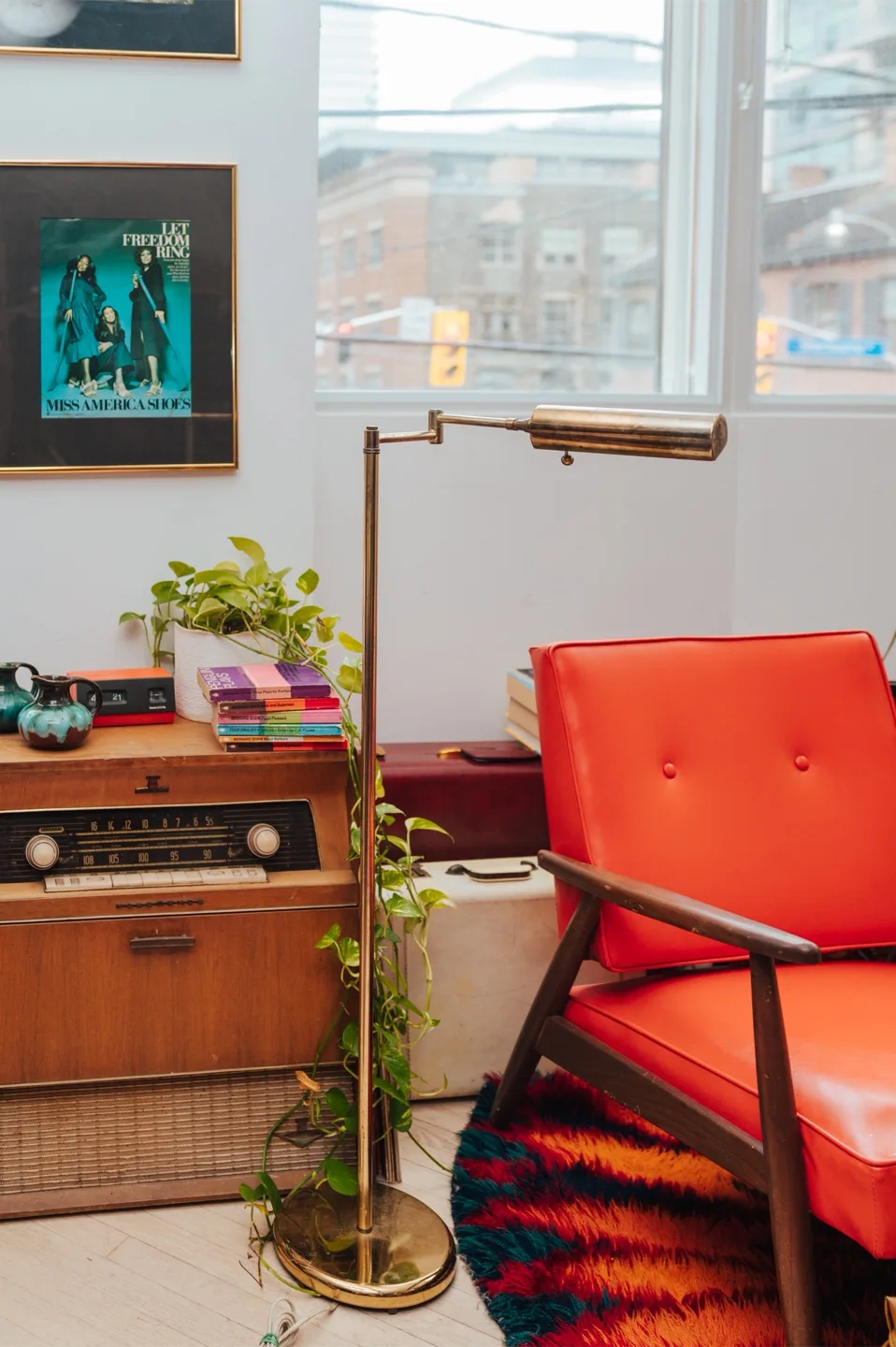 Brass Pharmacy-Style Floor Lamp ✨