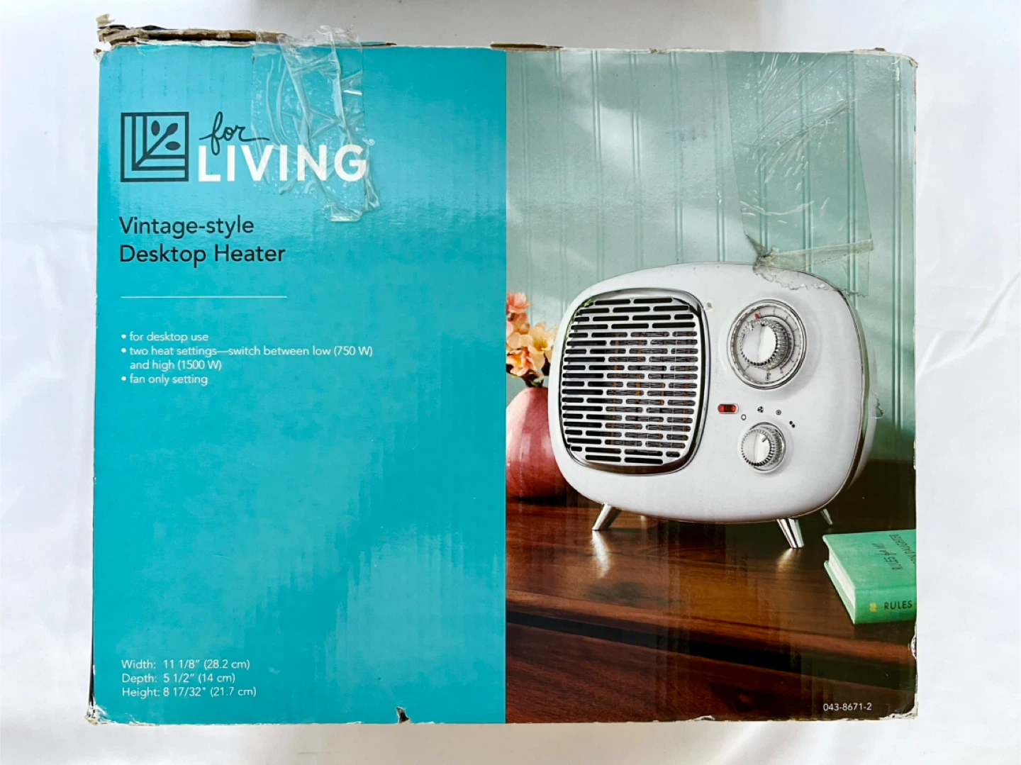 Vintage Desk Portable Heater, 1500W - photo 3
